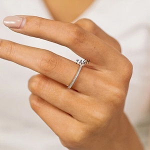 Simple Yet Classy 0.45 TC Round Cut Moissanite Band-Round Cut Stacking Band-Eternity Wedding Band-Daily Wear Matching Band-Anniversary Gifts