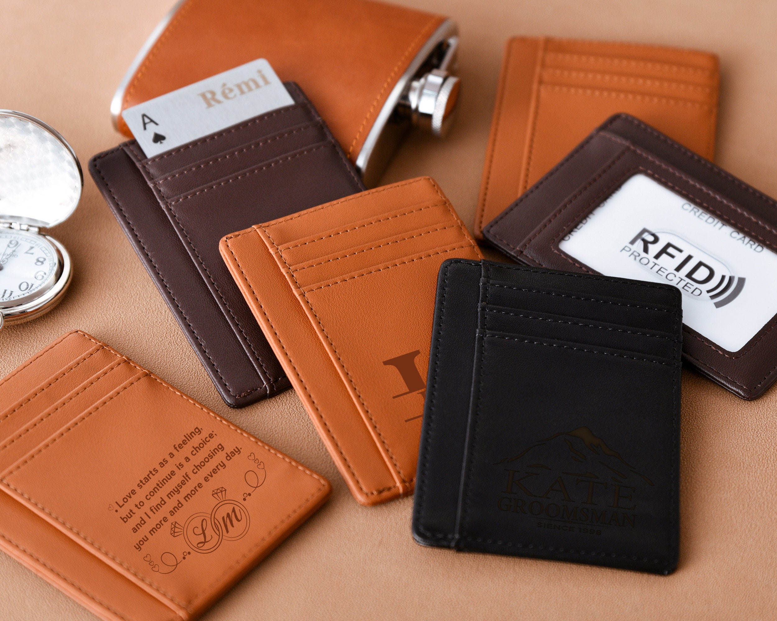 RFID Blocking Vanguard Bifold Wallet, Vegan Fabric, Durable Slim Wallet 