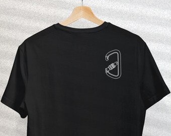 Comfort Colors Carabiner T-Shirt, Minimalist Rock Climbing Tee