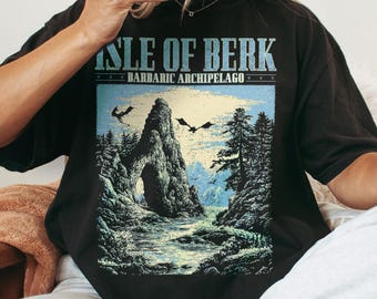 Camiseta de la Isla de Berk - Camiseta de la película "Confort Colors", camiseta de "Dragon Rider", camiseta de "Dragon Rider", camiseta para amantes de la película "Flying Dragons", regalo para amantes de los dragones