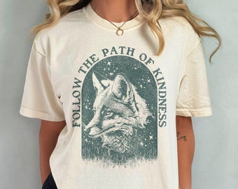 Fox Shirt Comfort Colors® - Retro Animal Tshirt, Fox Lover Gift, Fox Graphic Tee, Cute Fox Gift, Animal Lover T Shirt, Woodland Clothes