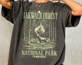 Terrasen Shirt, Bookish Comfort Colors T-Shirt, Oakwald Forest Shirt, Fireheart Shirt, Aelin Shirt,  Romantasy Gift, Fantasy Book Merch
