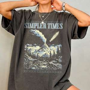 Simpler Times Shirt, Dinosaur Comfort Colors T-Shirt, Funny Dinosaur Shirt, Vintage Graphic Tee, Dino Lover Gift, Retro 90s Nostalgic Shirt