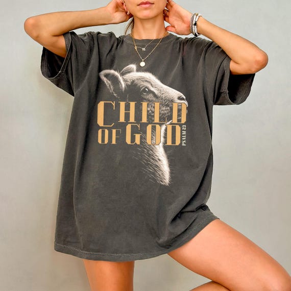 Child of God Shirt - Christianity Comfort Colors T-Shirt, Christian Sheep Shirt, Lamb Graphic Tee, Religious Jesus Shirt, Bible Verse Shirt