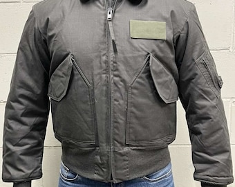 Large 80s US Air Force CWU-45/P Flight Jacket / Bomber Jacket CWU