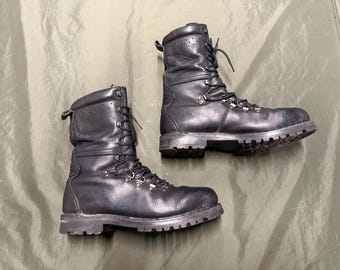 Austrian Military KAZ-03 Leather Combat Boots - UK8 US9 EU42