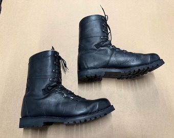 LIKE NEW Austrian Military KAZ-03 Leather Combat Boots UK14/US15/EU50