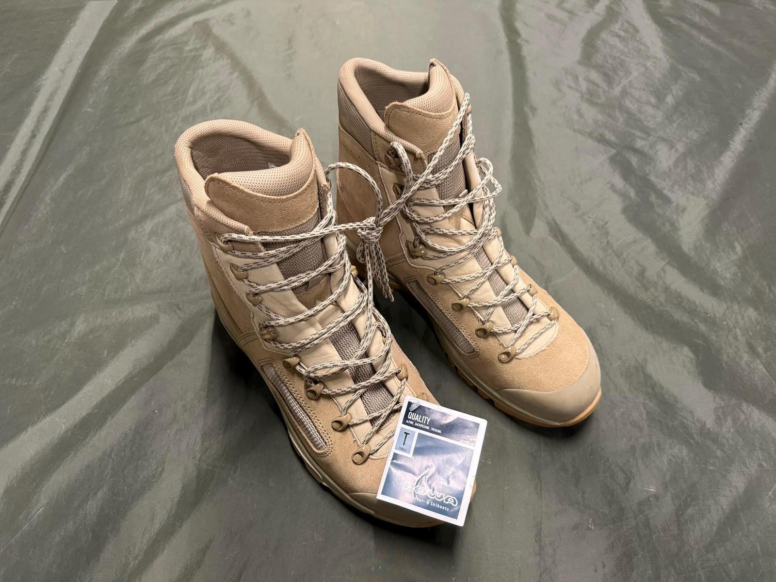LOWA High-Top Lace-Up Boots Vintage Y2K Lowa Boots in Grey Leather Suede - 2000s Grunge  main image 2
