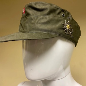 RARE VINTAGE Austrian Army Field Cap with Edelweiss Badge Size 60