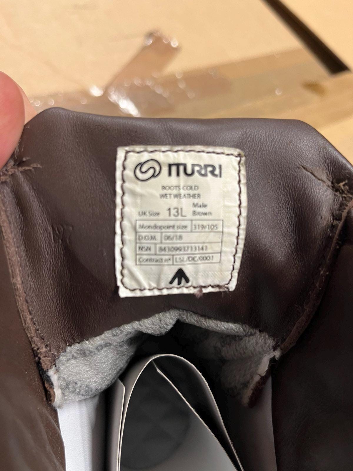 Bottes De Randonnée Militaires Iturri Taille UK 7 - Cuir, Gore-Tex - Occasion Bon État