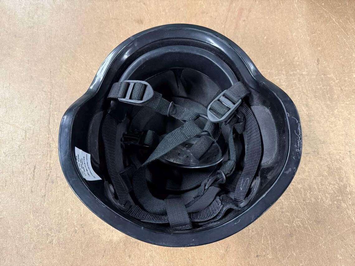 Original British Police Hawk Protection LTD Ballistic Helmet NIJ Iiia ...