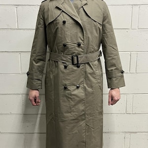 Dutch Army Officer Trench Coat with Hood