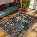 Scary Rug With A Zombie Figure for Classy Halloween Decor, Floral ...