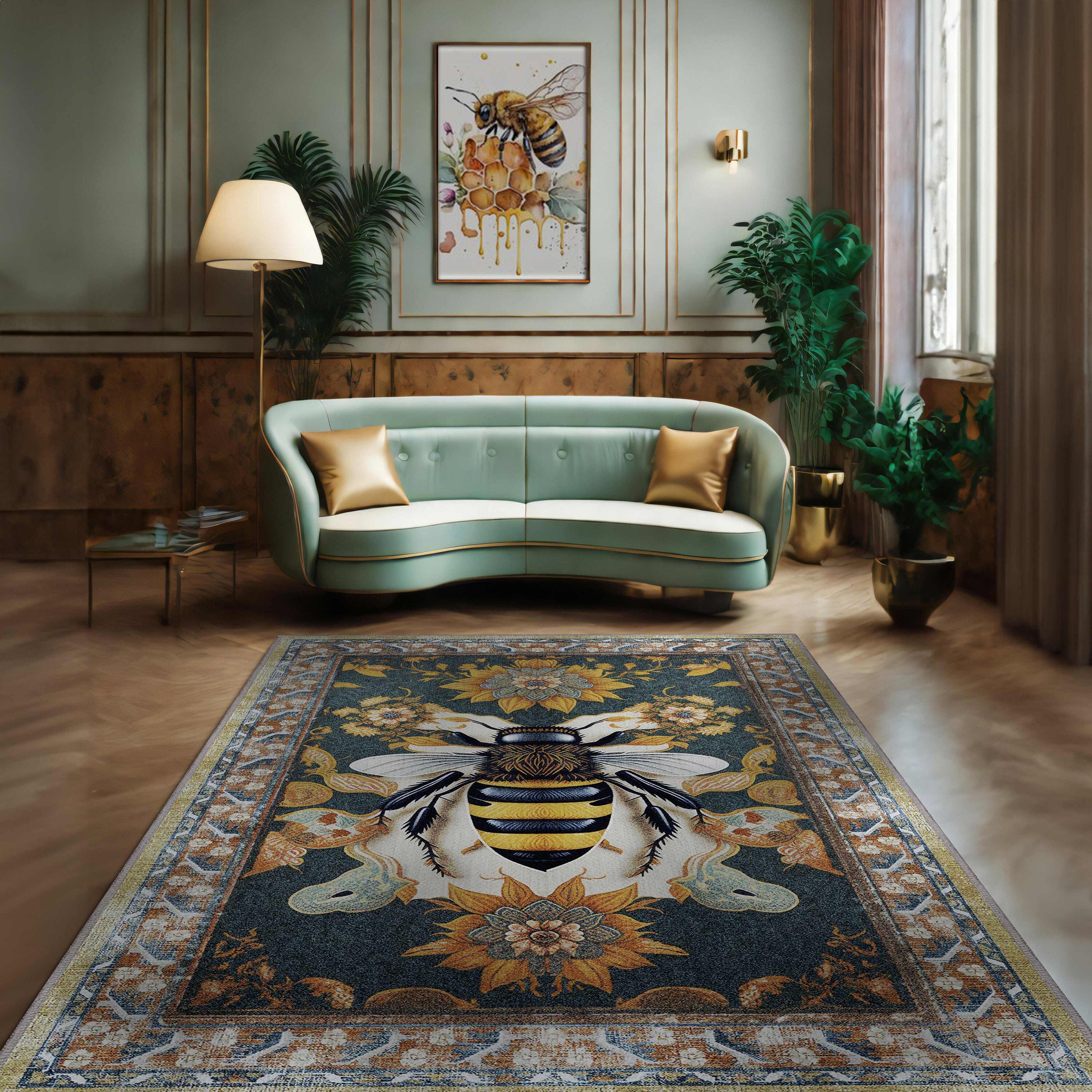 Takashi Murakami Flower Floor Mat Washable Area Runner Rugs Living Room  Carpet