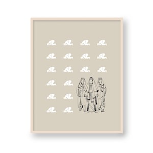 Schadrach Meshach Abednego Print: Minimalistische Bibel Vers Kunst (Digitaler Download)