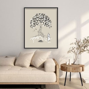 Parable of the Mustard Seed Minimalist Christian Modern Art Print Bible ...