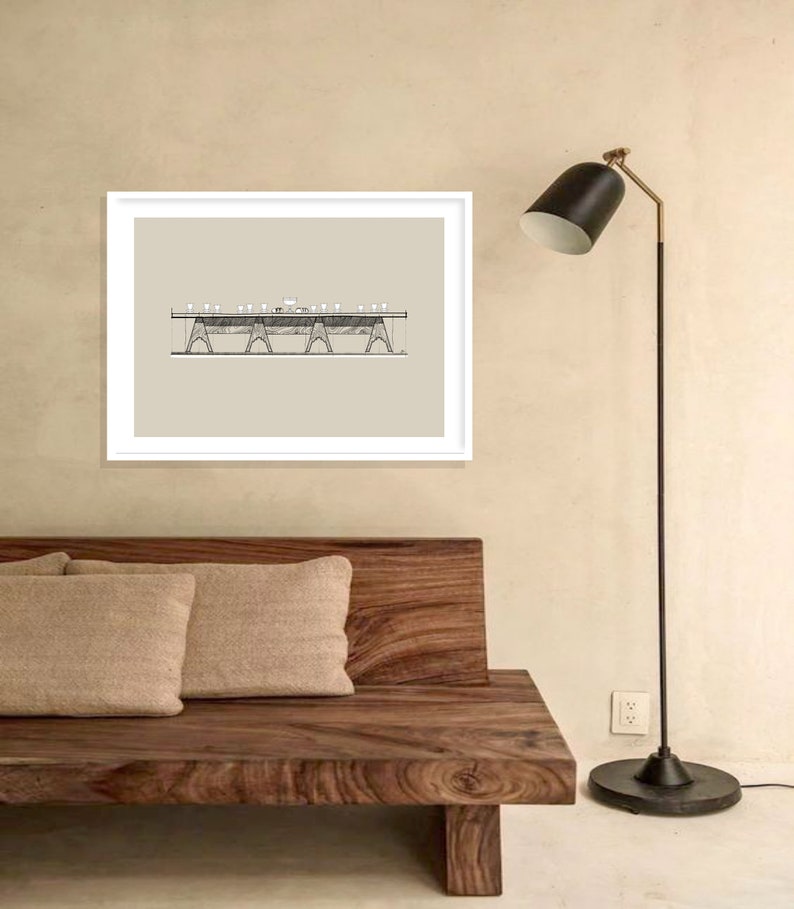 Modern Last Supper Print Last Supper Wall Art Jesus Art Work - Etsy