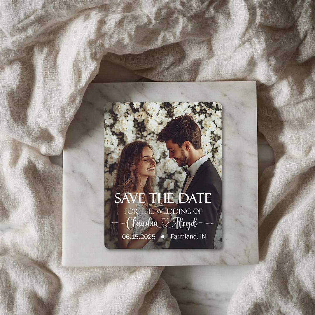 Magnet Invitations Magnets Save the Dates With QR Code, Wedding Favors, Destination ...