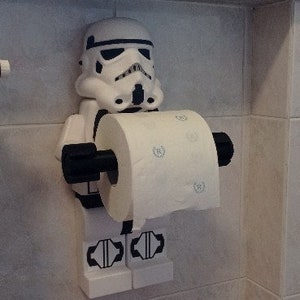 Porte-rouleau Minifig porte-papier toilette Star Wars deux versions NOUVEAUX détails 3D image 4