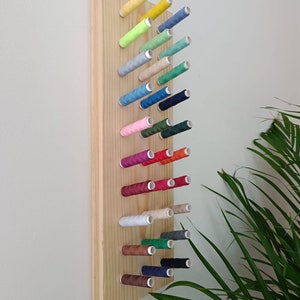 Wall mounted 30 spool thread rack holder (Custom-made)