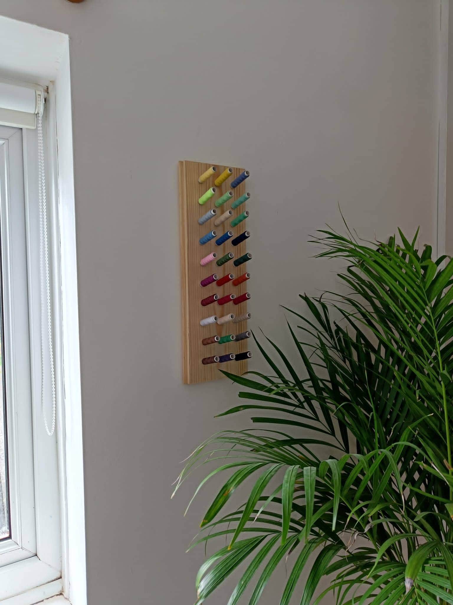 Wall Mounted 30 Spool Thread Rack Holder custommade Etsy