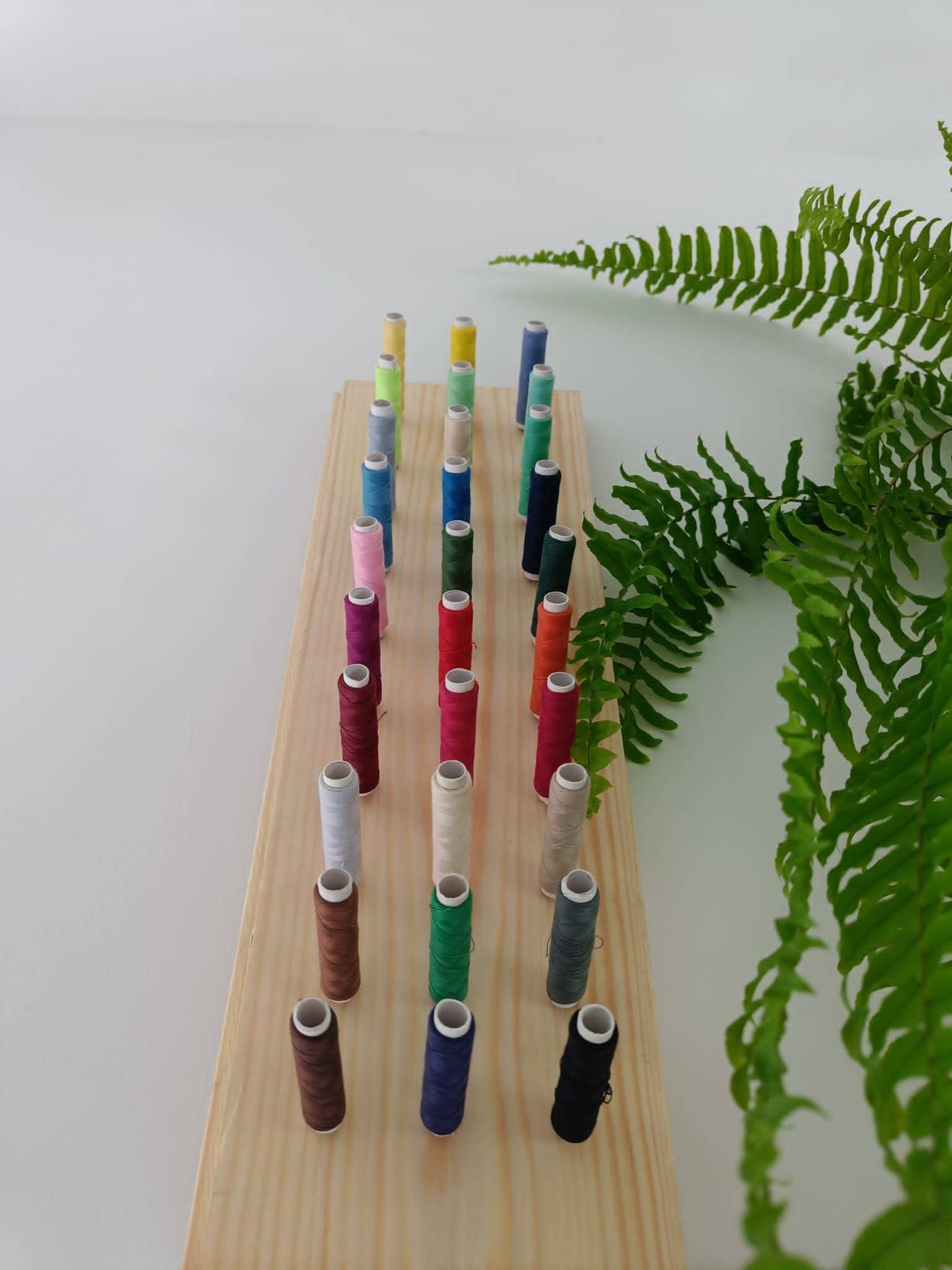 Wall Mounted 30 Spool Thread Rack Holder custommade Etsy