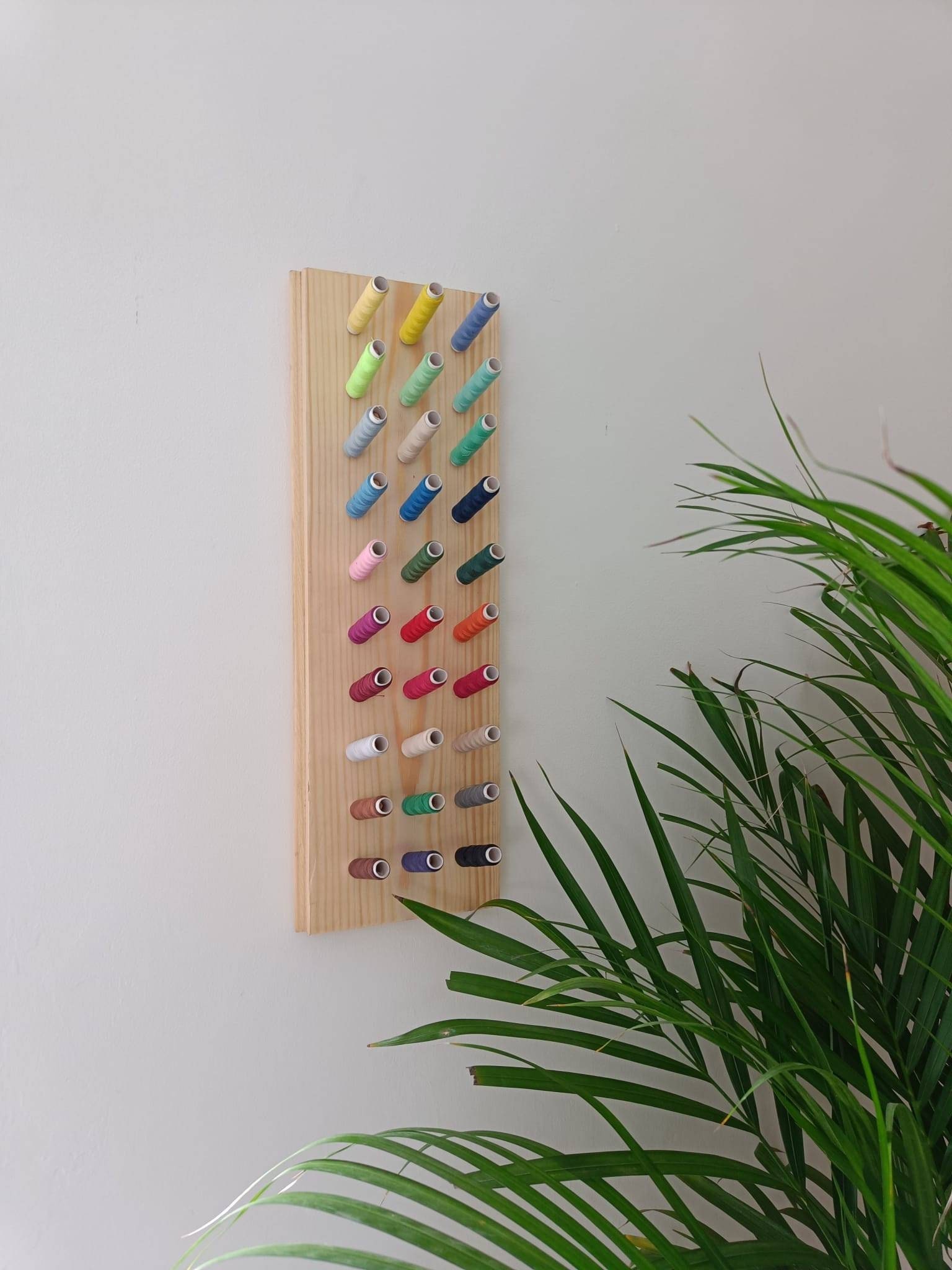 Wall Mounted 30 Spool Thread Rack Holder custommade Etsy