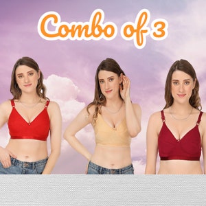 EHQJNJ Cotton Bralette Womens Comfortable Breathable Bra Without