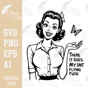 Eccolo qui, il mio ultimo design di scopata volante Download digitale SVG PNG EPS Sassy Cut file Clip art Vettore Cricut Stampabile Maglietta Stampa Adesivi
