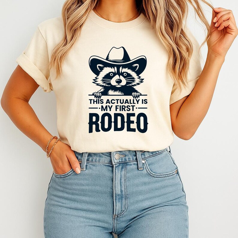 This Actually Is My First Rodeo SVG Digital Download Cowgirl Cowboy PNG EPS | Cut file Tshirt Printing Cricut Clip art Vector Decal image 2