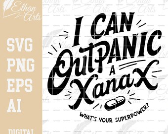 Anxiety Superpower SVG PNG: Mental Health Clipart, Cricut Cut File (Digital Download)