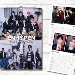 Enhypen 2026 Calendar – Wall Calendar for ENGENEs, 23 Photos + Front Cover, K-Pop Fan Merchandise, Perfect Gift for Enhypen Fans