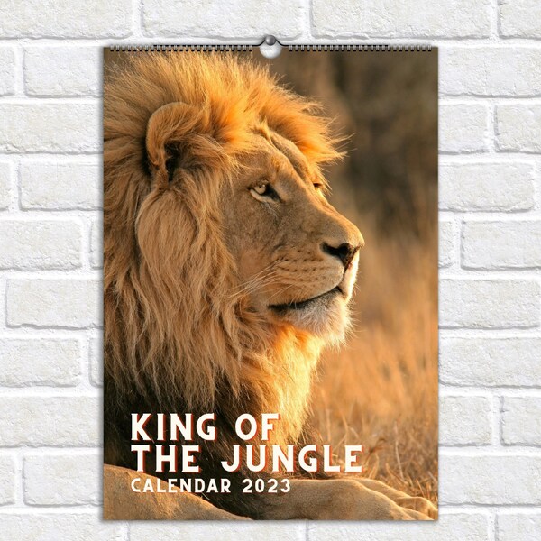 Lion Calendar 2024 Etsy