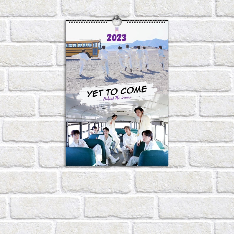 BTS Yet To Come 2023 to 2024 Calendar Behind The Scenes BTS Etsy España