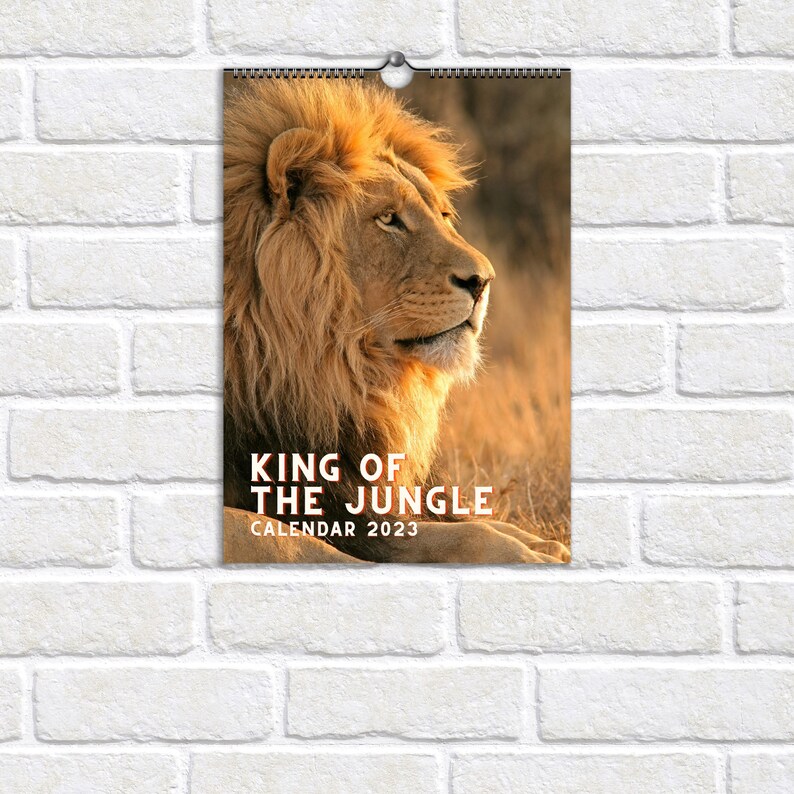 Buy Lion Calendar 2025 King of the Jungle Calendar 12 Premium Online in
