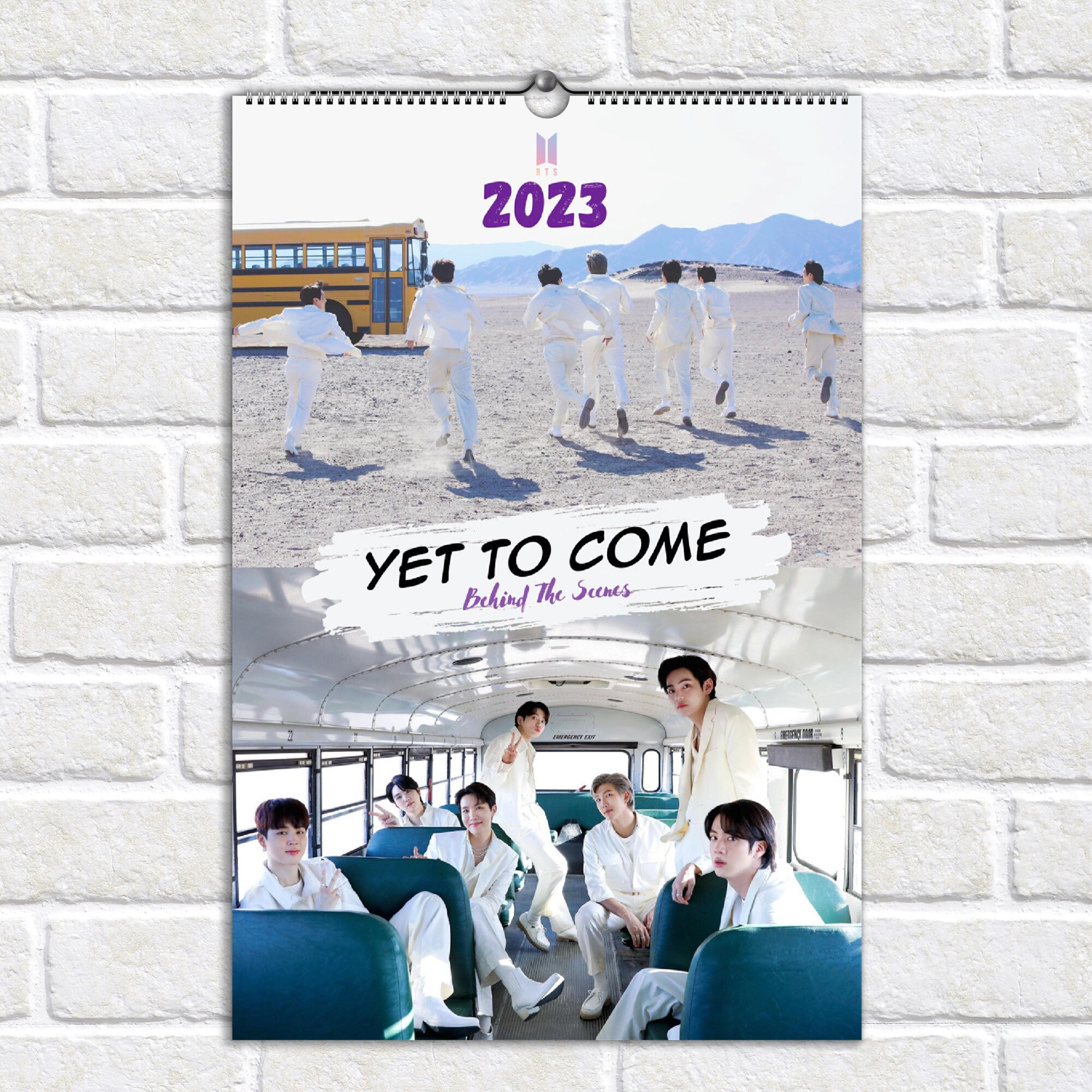 bts-yet-to-come-2023-calendar-behind-the-scenes-bts-wall-etsy