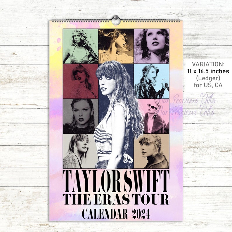 The Eras Tour Calendar 2024 Taylor Swift the Eras Tour Wall Etsy Israel