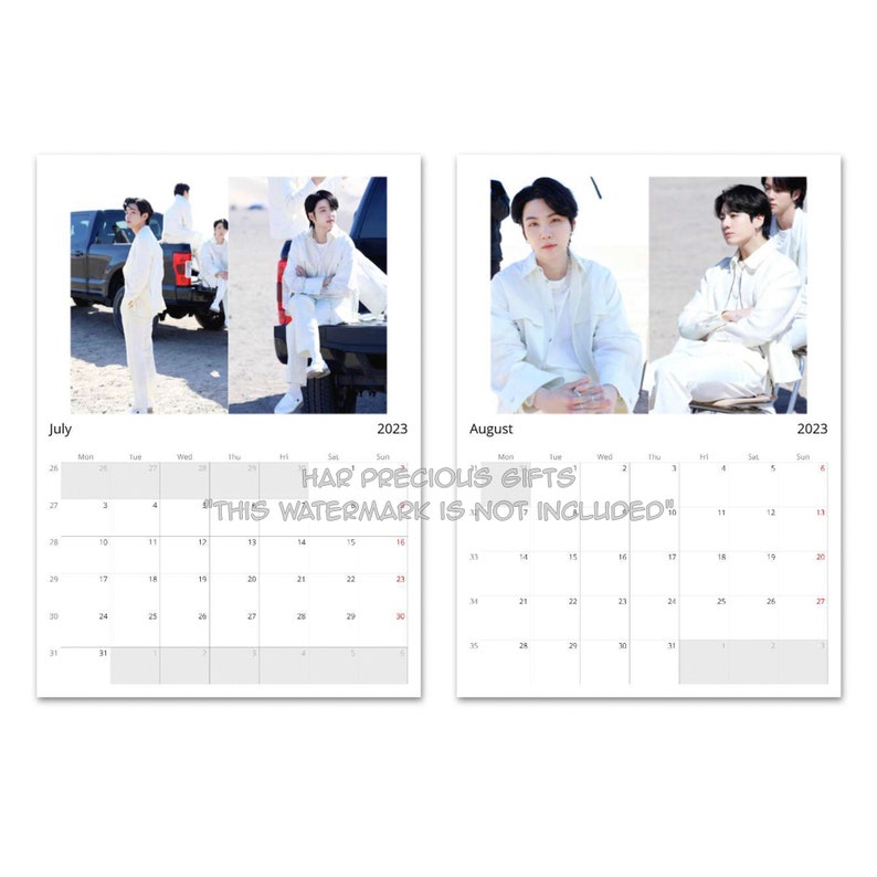 BTS Yet To Come 2023 to 2024 Calendar Behind The Scenes BTS Etsy España