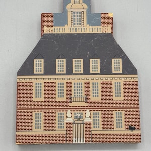 Vintage 1993 The Cats Meow Village Governors Palace Colonial Williamsburg READ DETAILS