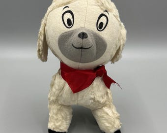 Vintage Pamper Lamb Gillette Co Stuffed Animal Ad Collectible 9” READ DETAILS