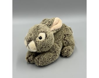 Walmart Bunny Rabbit Grey Brown Plush Small 8" Stuffed Animal Realistic