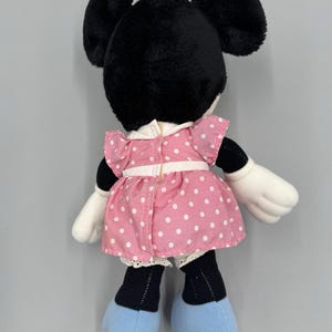 Vintage Disney Playskool Minnie Mouse Doll Plush 14” Stuffed Animal No Tag READ image 5