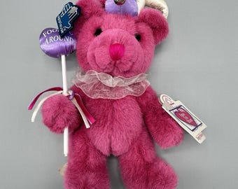 VTG Applause Jester Jointed Teddy Bear Fooling Around Plush 8” Stuffed Animal