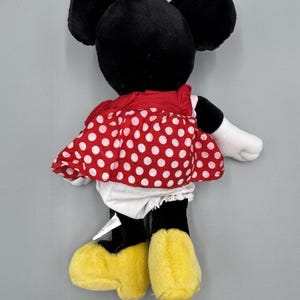 Vintage Disney Polka Dot Dress Minnie Mouse Plush 15” Stuffed Doll READ DETAILS image 6