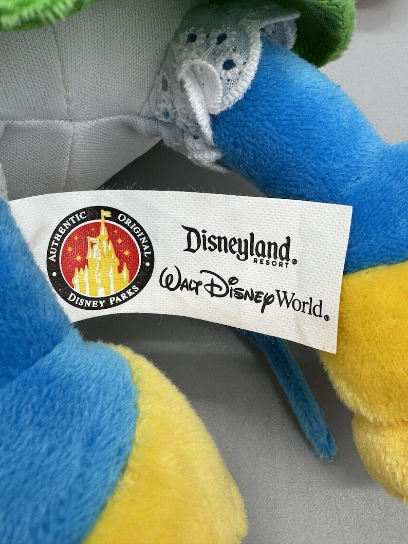 Disney Minnie Mouse Plush 9” Blue Orange Green Disneyland World Stuffed Animal image 5