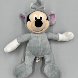Disney Parks World Mickey Mouse As Elephant Plush Doll 8” Stuffed Beanbag Toy image 3