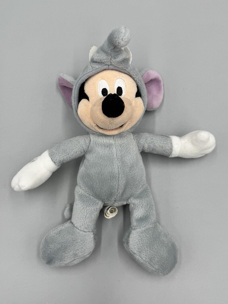 Disney Parks World Mickey Mouse As Elephant Plush Doll 8” Stuffed Beanbag Toy image 3