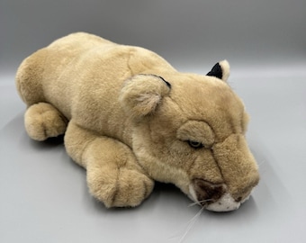 Fiesta 21” Lying Florida Panther Mountain Lion Plush Stuffed Animal Realistic