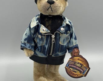 Vintage Brass Button Bears 