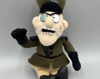 Vintage Rocky  Bullwinkle & Friends Fearless Leader 9" Plush Doll No Tag